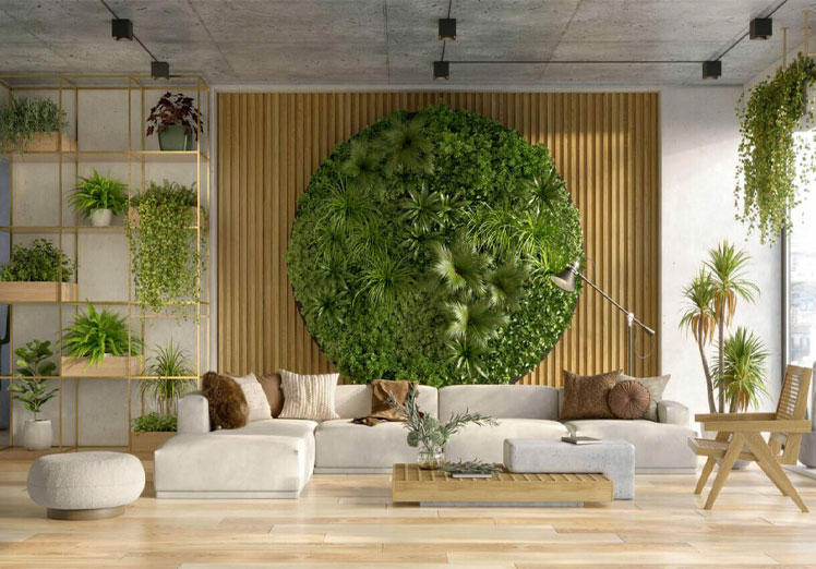 Jardines verticales: diseño sostenible para interiores y exteriores